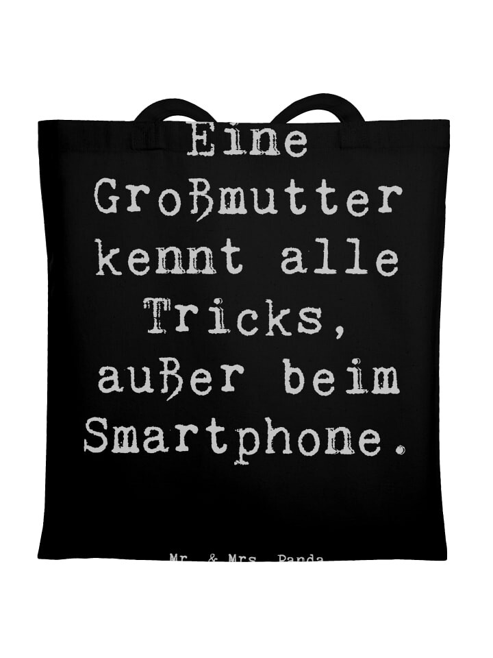 Сумка для переноски Mr & Mrs Panda Großmutter Tricks, черный
Сумка для переноски Mr & Mrs Panda Großmutter Tricks, черный