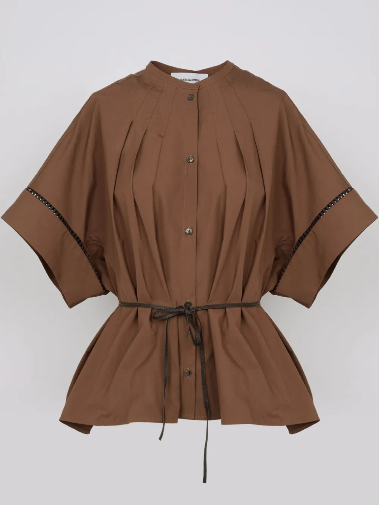 Рубашка из хлопкового поплина Yves Salomon, коричневый
Рубашка из хлопкового поплина Yves Salomon, коричневый