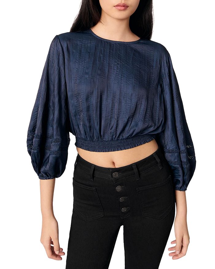 Атласный топ Maje, синий
Атласный топ Maje, синий