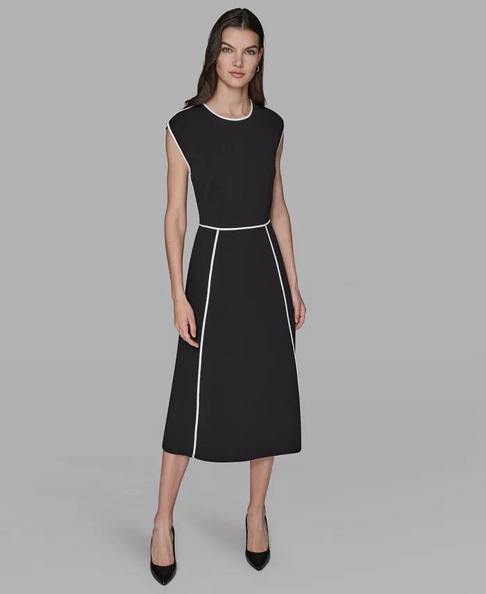 Женское платье с кантом, облегающее и расклешенное KARL LAGERFELD PARIS, черный
Женское платье с кантом, облегающее и расклешенное KARL LAGERFELD PARIS, черный