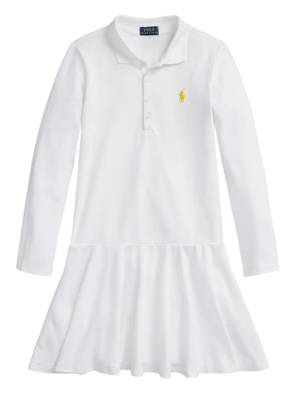 Расклешенное платье с воротником поло POLO RALPH LAUREN KIDS, белый
Расклешенное платье с воротником поло POLO RALPH LAUREN KIDS, белый