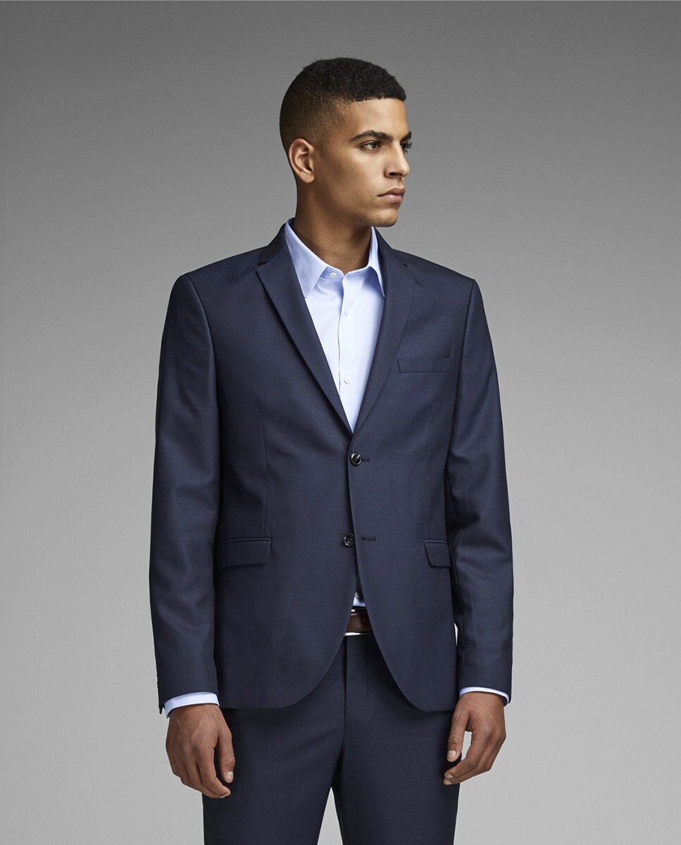 Узкий мужской пиджак темно-синего цвета Jack & Jones, темно-синий
Узкий мужской пиджак темно-синего цвета Jack & Jones, темно-синий