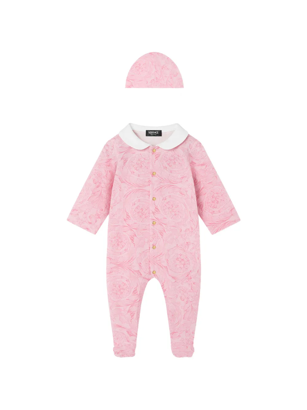 Комбинезон для новорожденного с принтом Versace Kids, розовый
Комбинезон для новорожденного с принтом Versace Kids, розовый