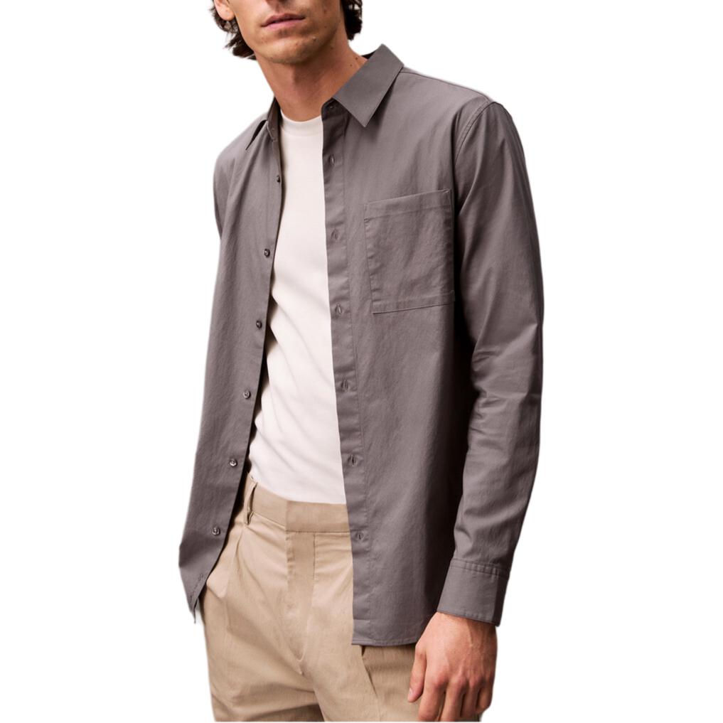 Calvin Klein Рубашка мужская серая с заостренным воротником Moderate
Calvin Klein Рубашка мужская серая с заостренным воротником Moderate