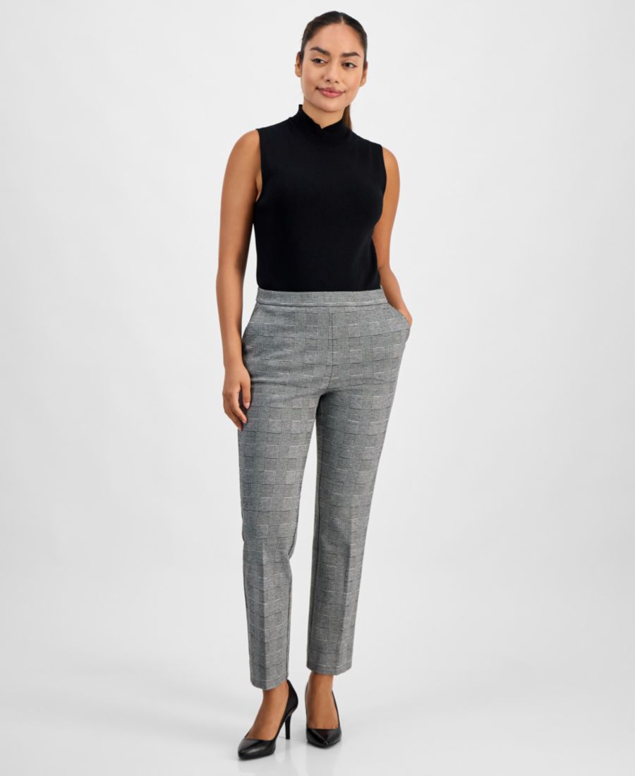 Укороченные прямые брюки в клетку Глен Плейд AK Anne Klein, Black / White Plaid
Укороченные прямые брюки в клетку Глен Плейд AK Anne Klein, Black / White Plaid