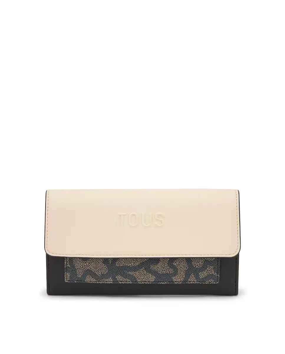 Женская сумка-кошелек Flap Kaos Icon большая Tous, черный 
Женская сумка-кошелек Flap Kaos Icon большая Tous, черный