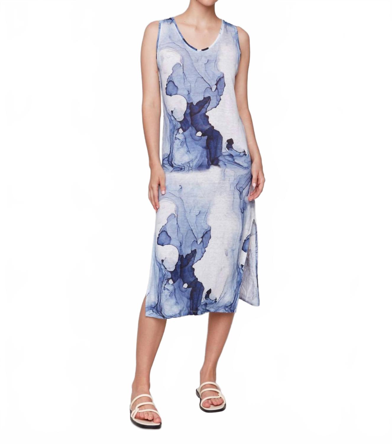 Женское платье с воротником-лодочкой из трикотажа в цвете индиго CHARLIE B 
Женское платье с воротником-лодочкой из трикотажа в цвете индиго CHARLIE B