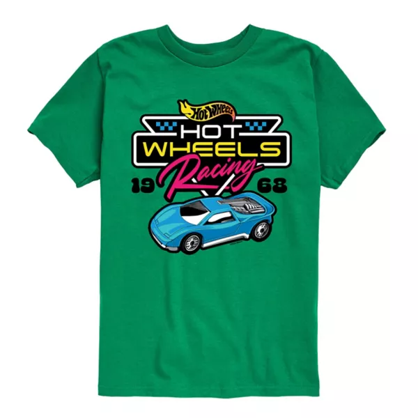 Футболка с гоночным принтом для мальчиков 8-20 лет Hot Wheels, зеленый 
Футболка с гоночным принтом для мальчиков 8-20 лет Hot Wheels, зеленый