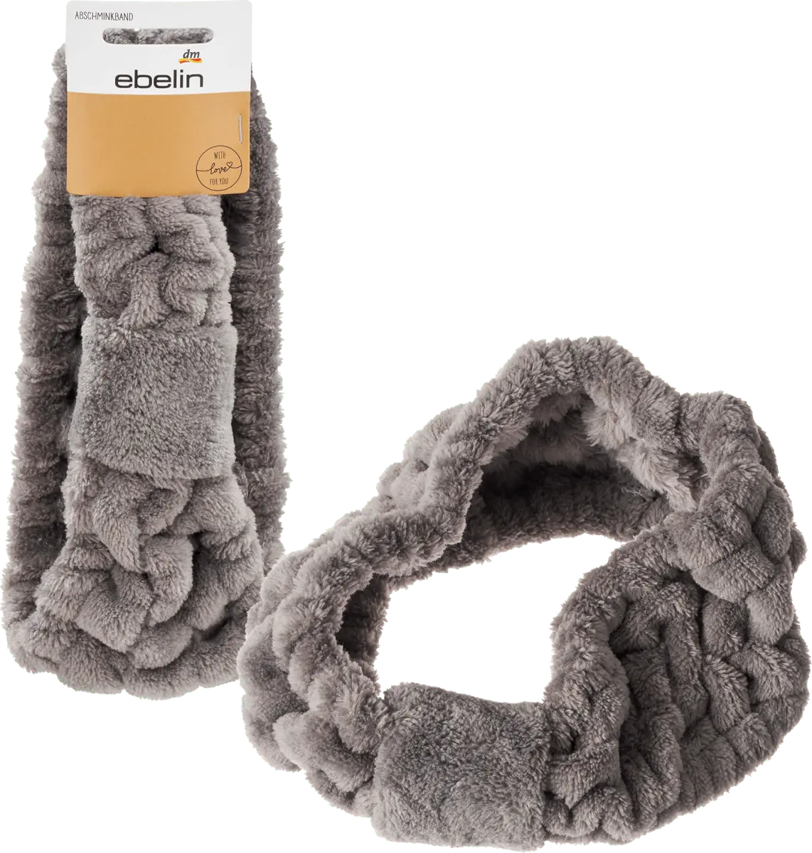 Резинка для волос для снятия макияжа серая 1 шт. ebelin 
Резинка для волос для снятия макияжа серая 1 шт. ebelin