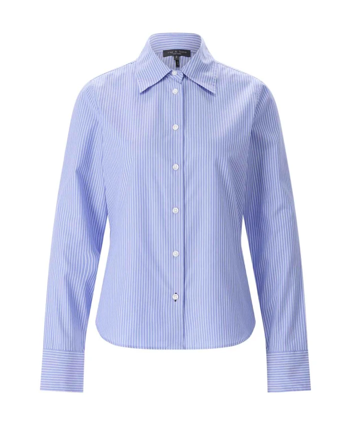 Рубашка из полосатого поплина "Конни" Rag & Bone, синий
Рубашка из полосатого поплина "Конни" Rag & Bone, синий