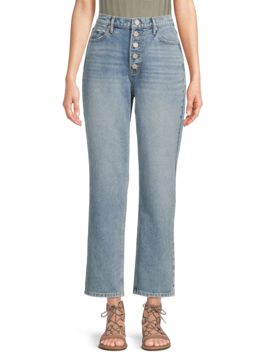 Джинсы до щиколотки в стиле 90-х с высокой талией и свободными рукавами Nicole Miller, синий
Джинсы до щиколотки в стиле 90-х с высокой талией и свободными рукавами Nicole Miller, синий