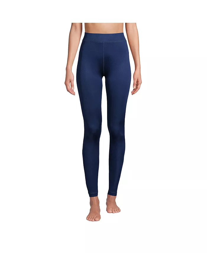 Нижнее белье, леггинсы, брюки, шёлк, интерлок, длинное Lands' End, синий 
Нижнее белье, леггинсы, брюки, шёлк, интерлок, длинное Lands' End, синий