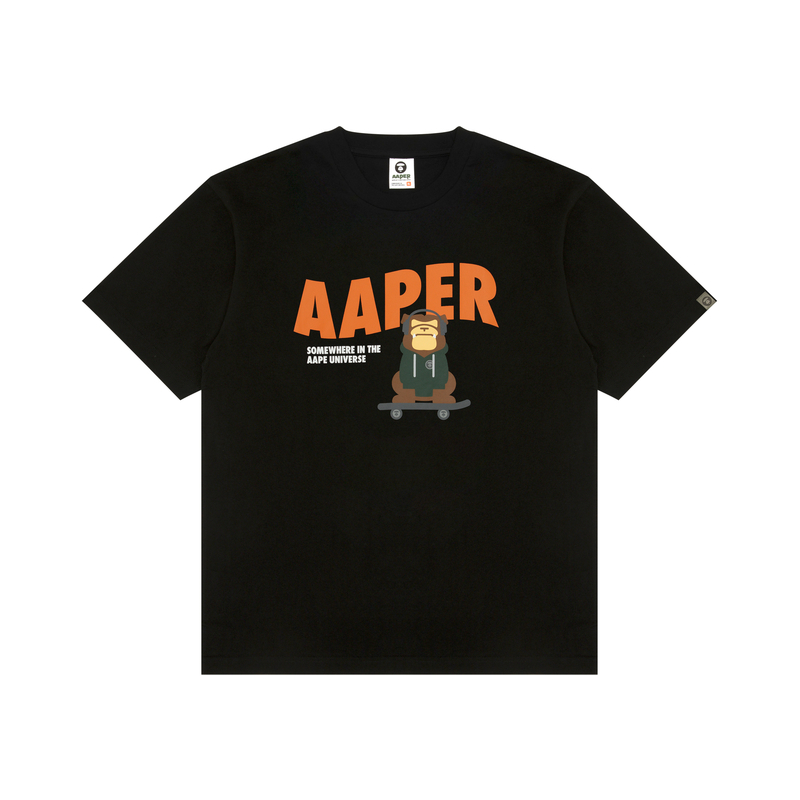 Футболка с принтом от A Bathing APE Aape, черный
Футболка с принтом от A Bathing APE Aape, черный