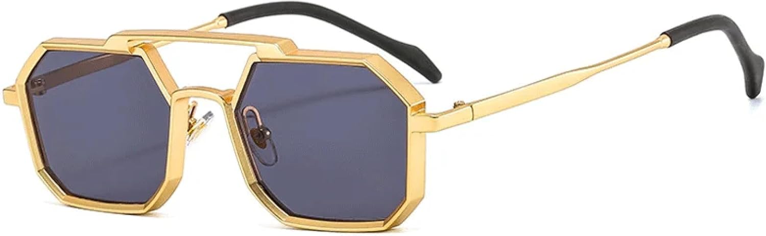 Ретро солнцезащитные очки для женщин и мужчин в стиле панк, металлические, с прозрачными линзами, черные, красные, желтые, с защитой от УФ-излучения UV400 SZVVBKK, Gold Grey
Ретро солнцезащитные очки для женщин и мужчин в стиле панк, металлические, с прозрачными линзами, черные, красные, желтые, с защитой от УФ-излучения UV400 SZVVBKK, Gold Grey