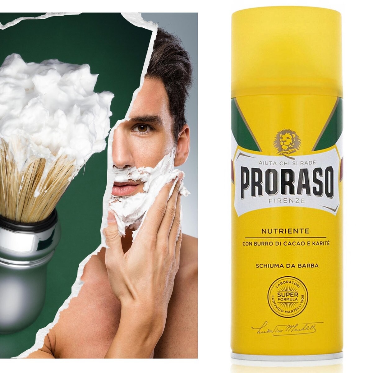 Proraso Nutriente, Пена для бритья для сухой кожи с какао и карите, 400мл
Proraso Nutriente, Пена для бритья для сухой кожи с какао и карите, 400мл