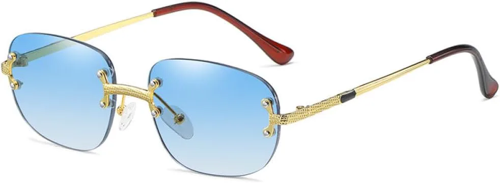 Солнцезащитные очки MUTYNE без оправы для женщин, модные, роскошные, квадратные, в стиле стимпанк, женские, с защитой от УФ-излучения UV400, мужские, Blue
Солнцезащитные очки MUTYNE без оправы для женщин, модные, роскошные, квадратные, в стиле стимпанк, женские, с защитой от УФ-излучения UV400, мужские, Blue