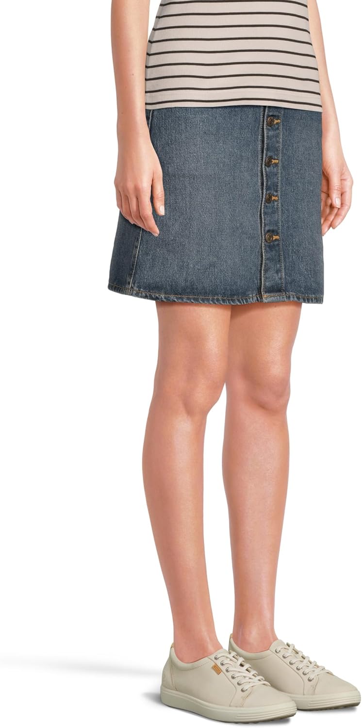 Женская юбка Levi's в стиле ретро с пуговицами спереди, Eight Track Skirt
Женская юбка Levi's в стиле ретро с пуговицами спереди, Eight Track Skirt