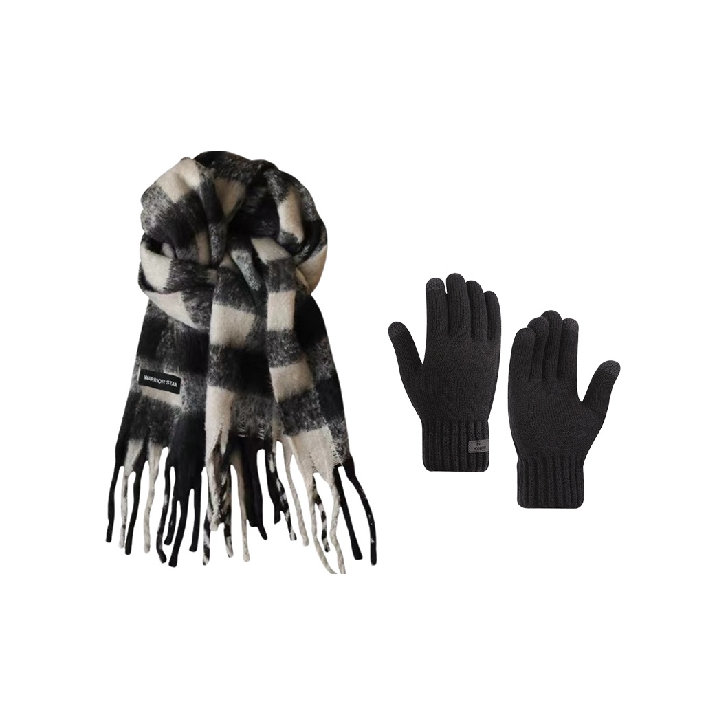 Шарф из полиэстера плюш унисекс WARRIOR, черный/белый
Шарф из полиэстера плюш унисекс WARRIOR, черный/белый