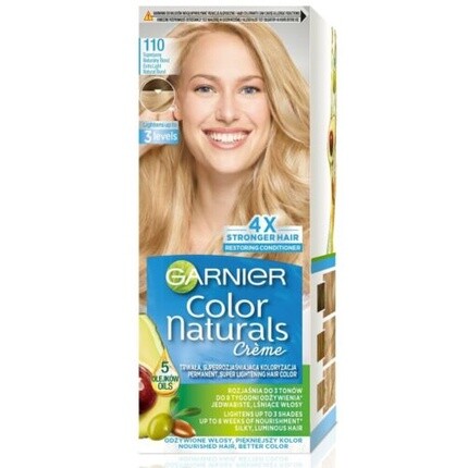Color Naturals Крем-краска для волос № 110 Супер Светлый Натуральный Блондин, Garnier
Color Naturals Крем-краска для волос № 110 Супер Светлый Натуральный Блондин, Garnier