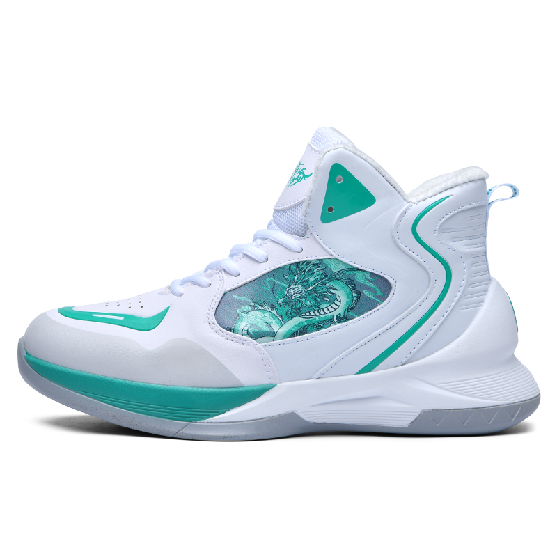 Black-tailed deer Термостойкие амортизирующие противоскользящие баскетбольные кроссовки Black Tailed Deer с высоким верхом унисекс бело-зеленые на флисовой подкладке
Black-tailed deer Термостойкие амортизирующие противоскользящие баскетбольные кроссовки Black Tailed Deer с высоким верхом унисекс бело-зеленые на флисовой подкладке