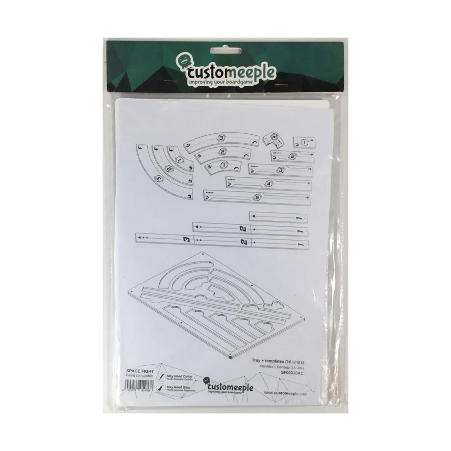 Лоток и шаблоны — желтый, Game Accessories - Star Wars X-Wing (Customeeple)
Лоток и шаблоны — желтый, Game Accessories - Star Wars X-Wing (Customeeple)