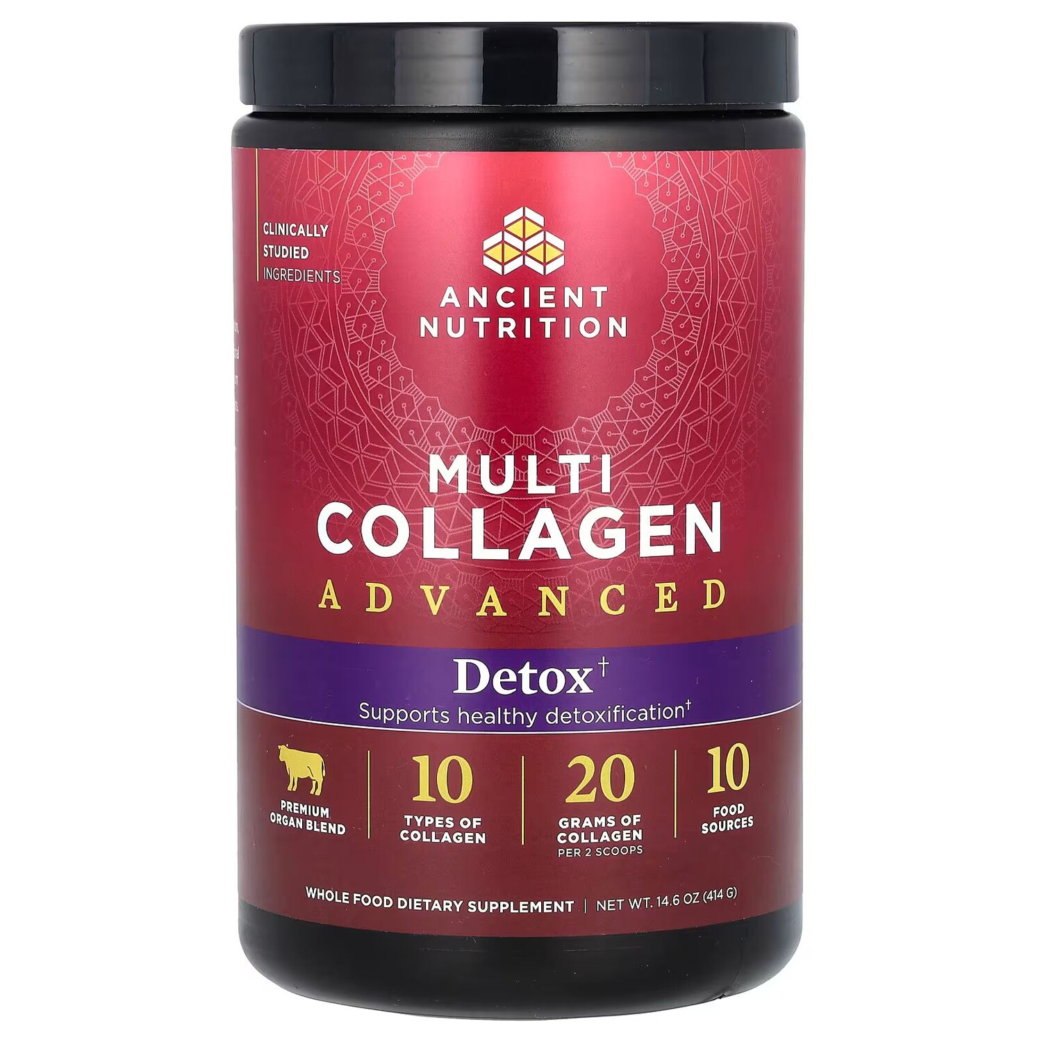 Multi Collagen Advanced, Детокс, 14,6 унции (414 г) Ancient Nutrition
Multi Collagen Advanced, Детокс, 14,6 унции (414 г) Ancient Nutrition