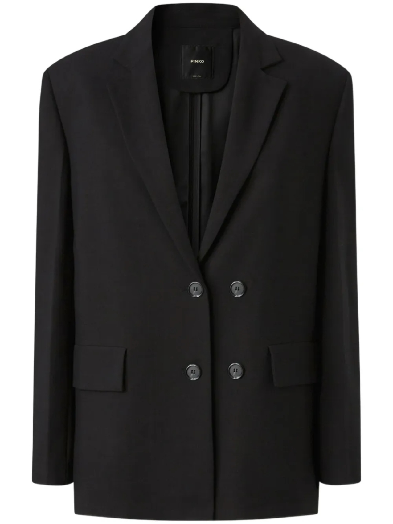PINKO двубортный блейзер, черный
PINKO двубортный блейзер, черный