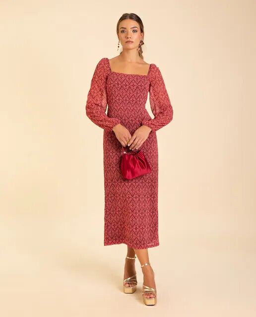 Платье миди с длинными рукавами The-Are, розовый
Платье миди с длинными рукавами The-Are, розовый