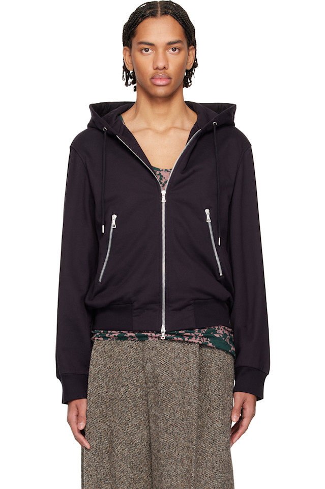 Свободная толстовка на молнии Dries Van Noten, темно-синий
Свободная толстовка на молнии Dries Van Noten, темно-синий