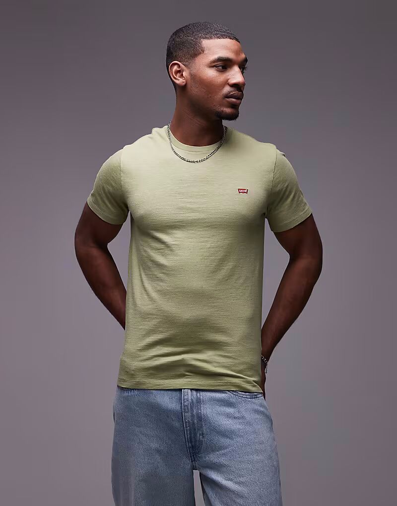 Футболка Levi's Original с логотипом «летучая мышь» из толстого джерси светло-зеленого цвета
Футболка Levi's Original с логотипом «летучая мышь» из толстого джерси светло-зеленого цвета