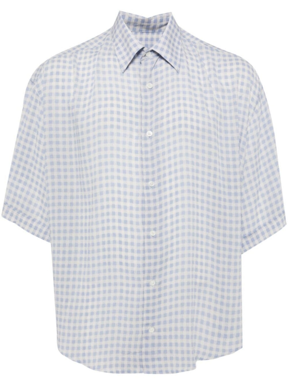 AMI Paris рубашка в клетку гингем, синий
AMI Paris рубашка в клетку гингем, синий