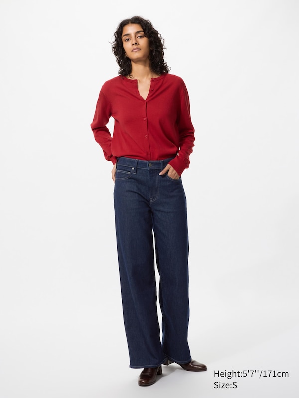 Удобные широкие прямые джинсы Uniqlo, 69 navy
Удобные широкие прямые джинсы Uniqlo, 69 navy