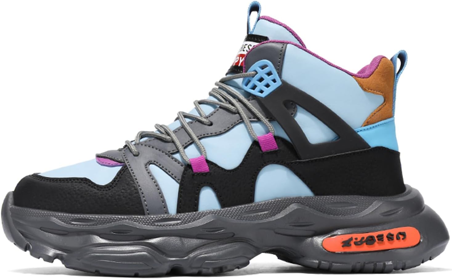 Мужские высокие модные кроссовки с толстой подошвой, повседневные спортивные кеды для тенниса, бега и ходьбы Spwagym, голубой
Мужские высокие модные кроссовки с толстой подошвой, повседневные спортивные кеды для тенниса, бега и ходьбы Spwagym, голубой