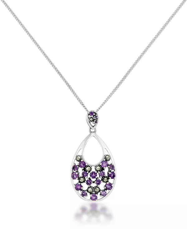 Подвеска-Капля из аметиста с паве и цепочкой панцирного плетения Macy'S, amethyst
Подвеска-Капля из аметиста с паве и цепочкой панцирного плетения Macy'S, amethyst