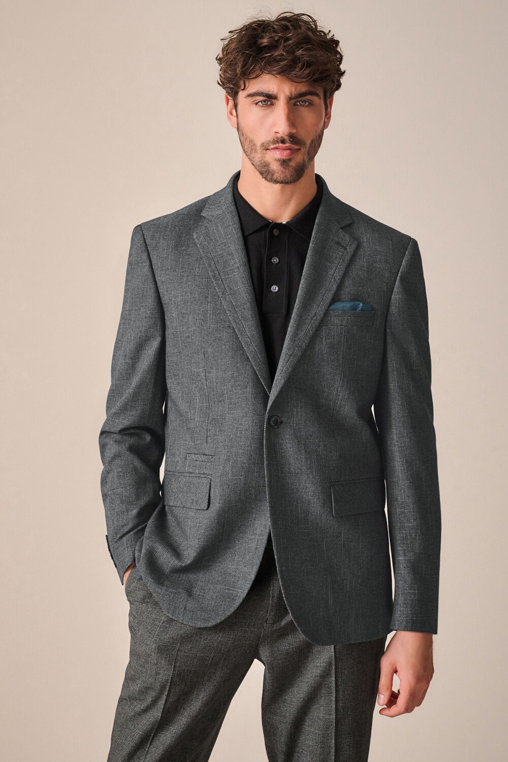 Пиджак с отделкой и текстурой Next, серый
Пиджак с отделкой и текстурой Next, серый