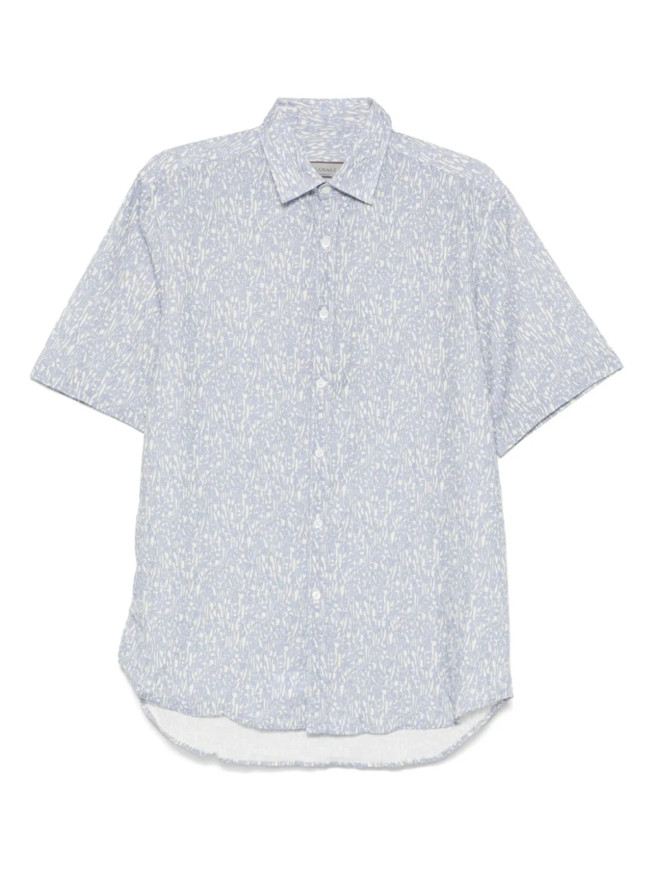 Рубашка с принтом Canali, синий 
Рубашка с принтом Canali, синий