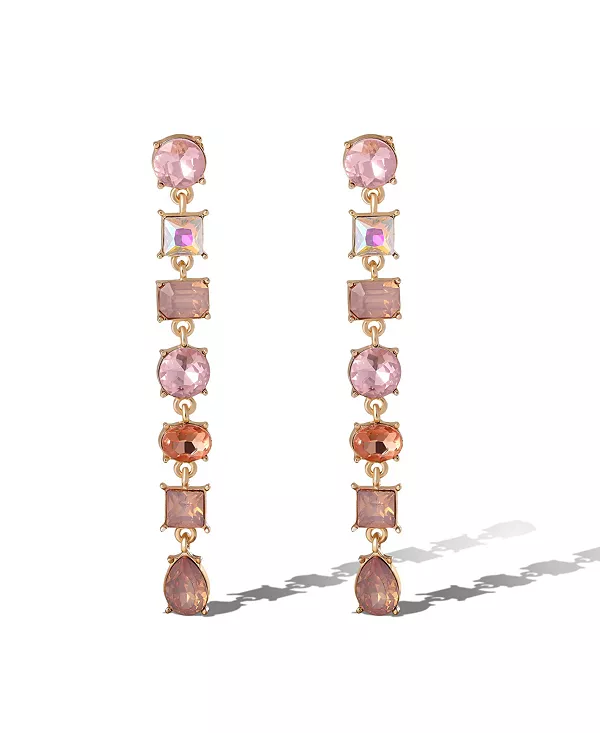 Серьги-Подвески из светло-розовых кристаллов золотистого оттенка Jessica Simpson, pink
Серьги-Подвески из светло-розовых кристаллов золотистого оттенка Jessica Simpson, pink