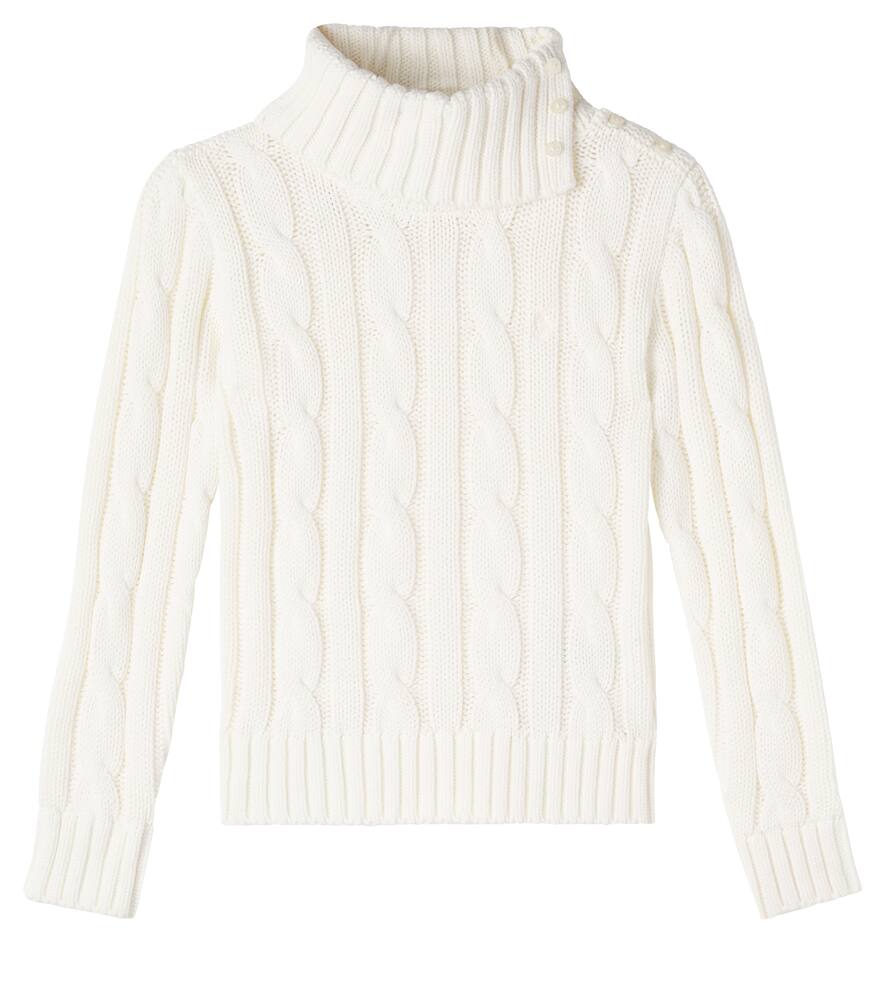 Вязаный хлопковый свитер кабельной вязки Polo Ralph Lauren Kids, Warm White
Вязаный хлопковый свитер кабельной вязки Polo Ralph Lauren Kids, Warm White