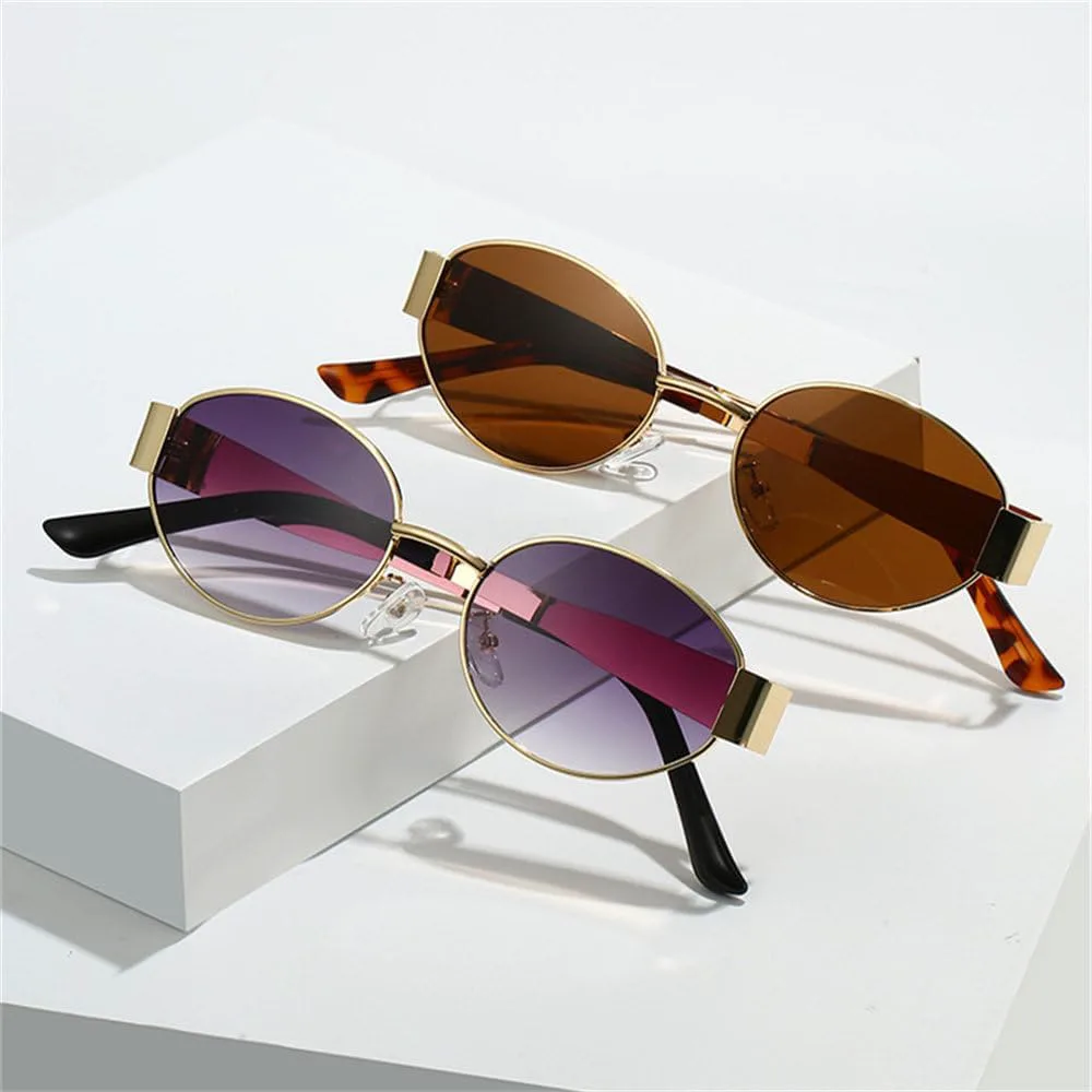 Металлические солнцезащитные очки для мужчин и женщин, модные солнцезащитные очки овальной формы, стильные очки с защитой от УФ-излучения UV400 TRRDB, C7
Металлические солнцезащитные очки для мужчин и женщин, модные солнцезащитные очки овальной формы, стильные очки с защитой от УФ-излучения UV400 TRRDB, C7