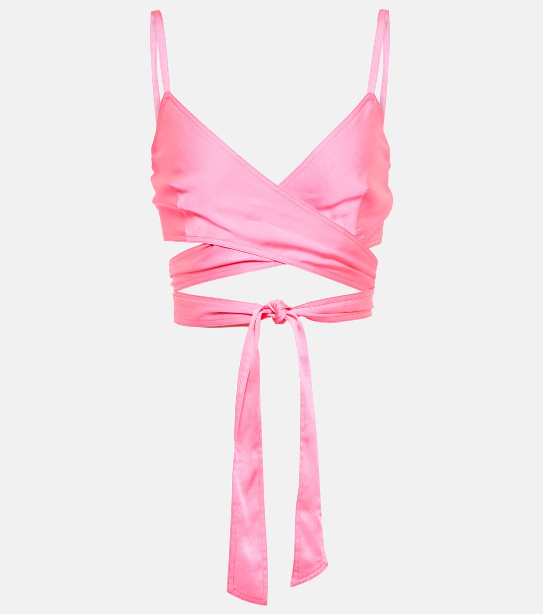 Укороченный топ-обертка с завязками Palm Angels, Fuchsia Fu
Укороченный топ-обертка с завязками Palm Angels, Fuchsia Fu