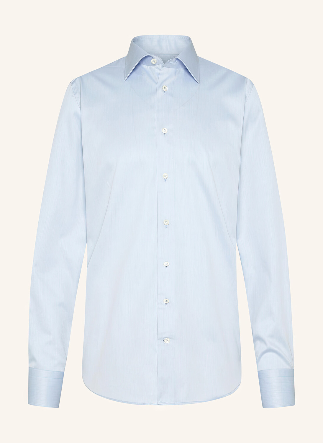 Рубашка комфортного кроя, длинные рукава, воротник кент van Laack, синий
Рубашка комфортного кроя, длинные рукава, воротник кент van Laack, синий