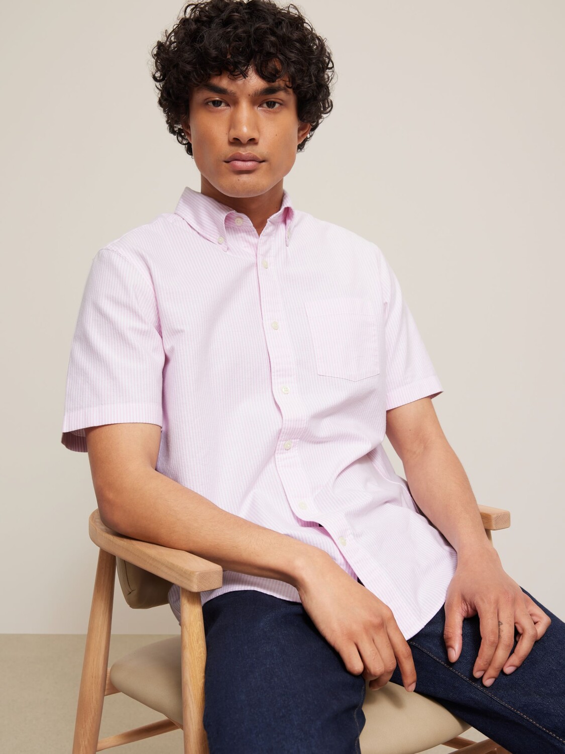 Рубашка в полоску с коротким рукавом стандартного кроя John Lewis, розовый
Рубашка в полоску с коротким рукавом стандартного кроя John Lewis, розовый