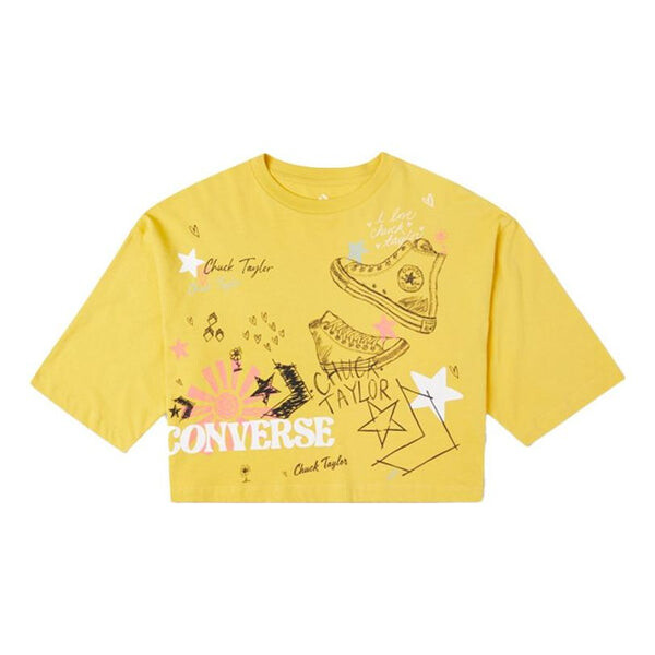 Футболка notebook doodle os crop tee gold straw yellow Converse, желтый
Футболка notebook doodle os crop tee gold straw yellow Converse, желтый