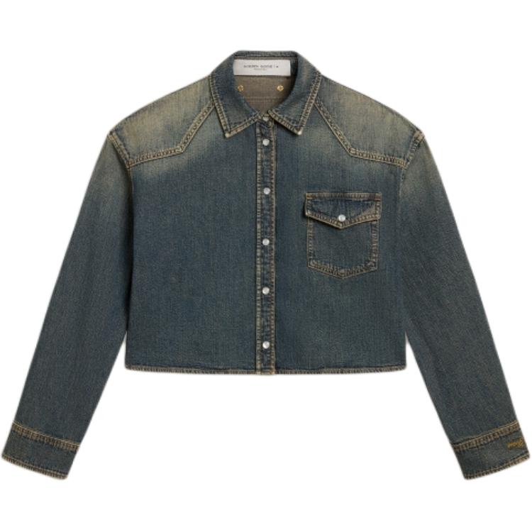 Golden Goose Джинсовая куртка FW24 женская синяя, Blue
Golden Goose Джинсовая куртка FW24 женская синяя, Blue