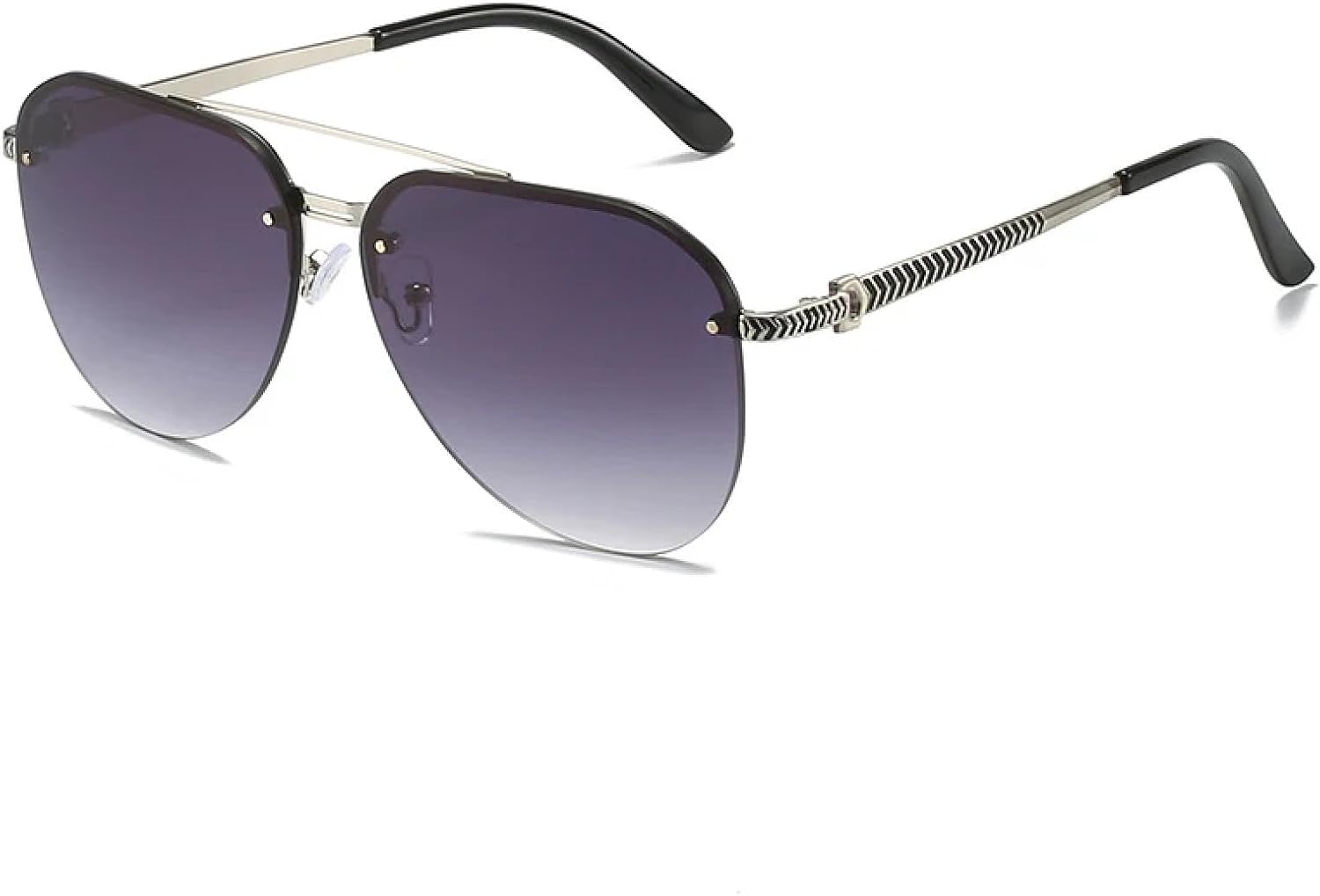 Ретро-классические металлические солнцезащитные очки с двойной перемычкой для мужчин и женщин, модные, для активного отдыха и вождения, защита от УФ-излучения UV400 TKKTLLT, Silver Gradient Gray
Ретро-классические металлические солнцезащитные очки с двойной перемычкой для мужчин и женщин, модные, для активного отдыха и вождения, защита от УФ-излучения UV400 TKKTLLT, Silver Gradient Gray