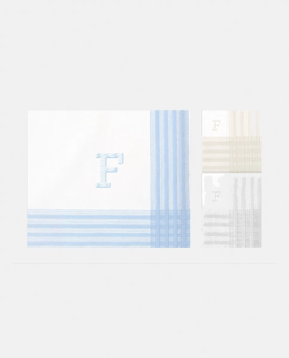 Футляр из 3 мужских хлопковых носовых платков с инициалами Guasch
Футляр из 3 мужских хлопковых носовых платков с инициалами Guasch