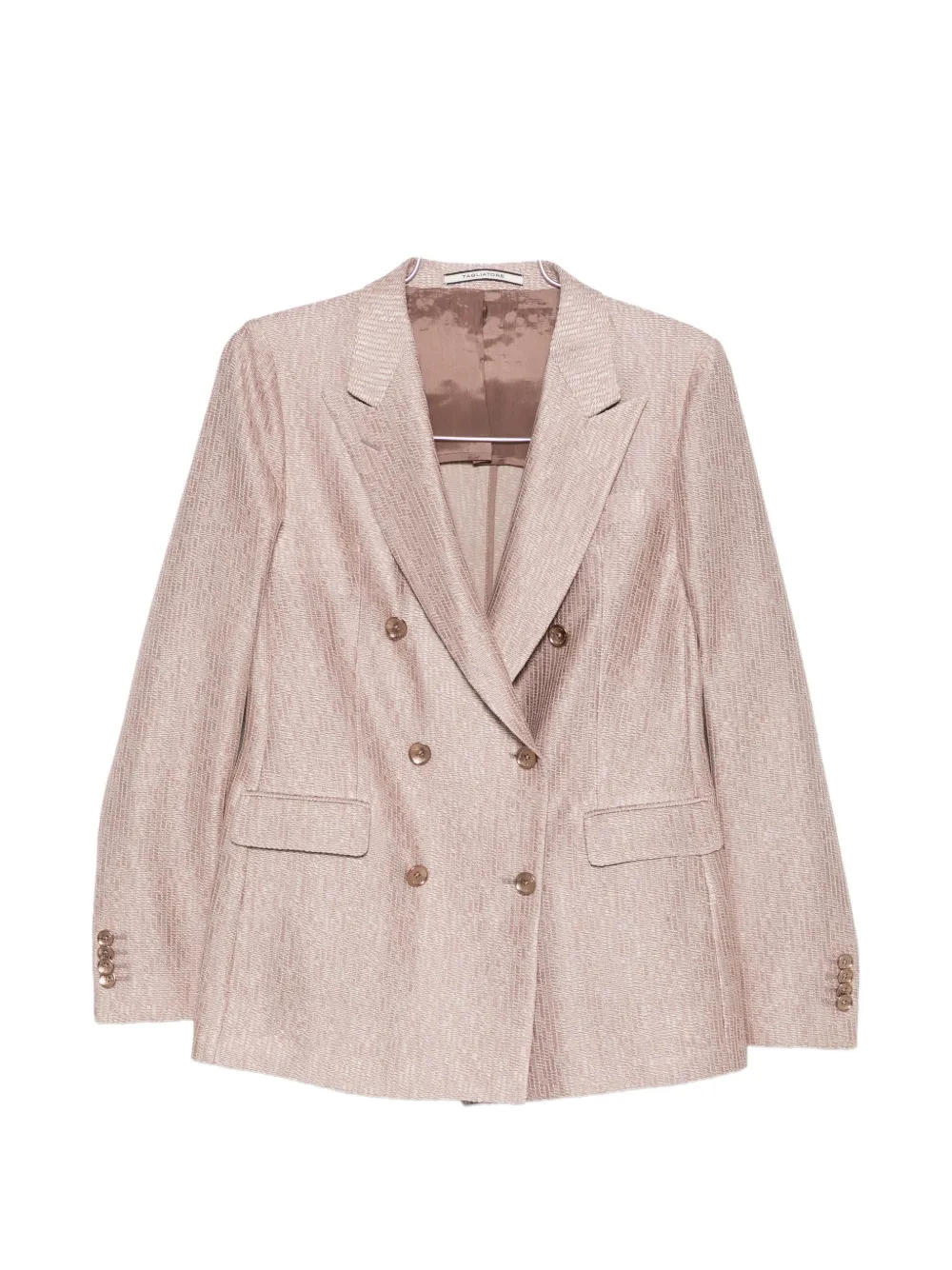 Двубортный пиджак с лацканами-шалями Tagliatore, розовый
Двубортный пиджак с лацканами-шалями Tagliatore, розовый