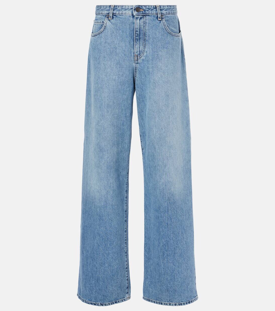 Джинсы Eglitta с низкой посадкой и широкими штанинами The Row, цвет light indigo
Джинсы Eglitta с низкой посадкой и широкими штанинами The Row, цвет light indigo