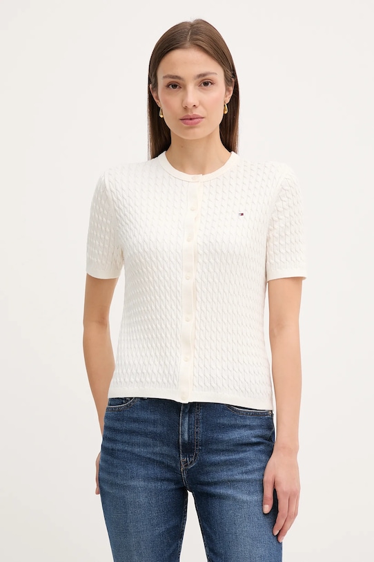 Хлопковый кардиган Tommy Hilfiger, бежевый
Хлопковый кардиган Tommy Hilfiger, бежевый