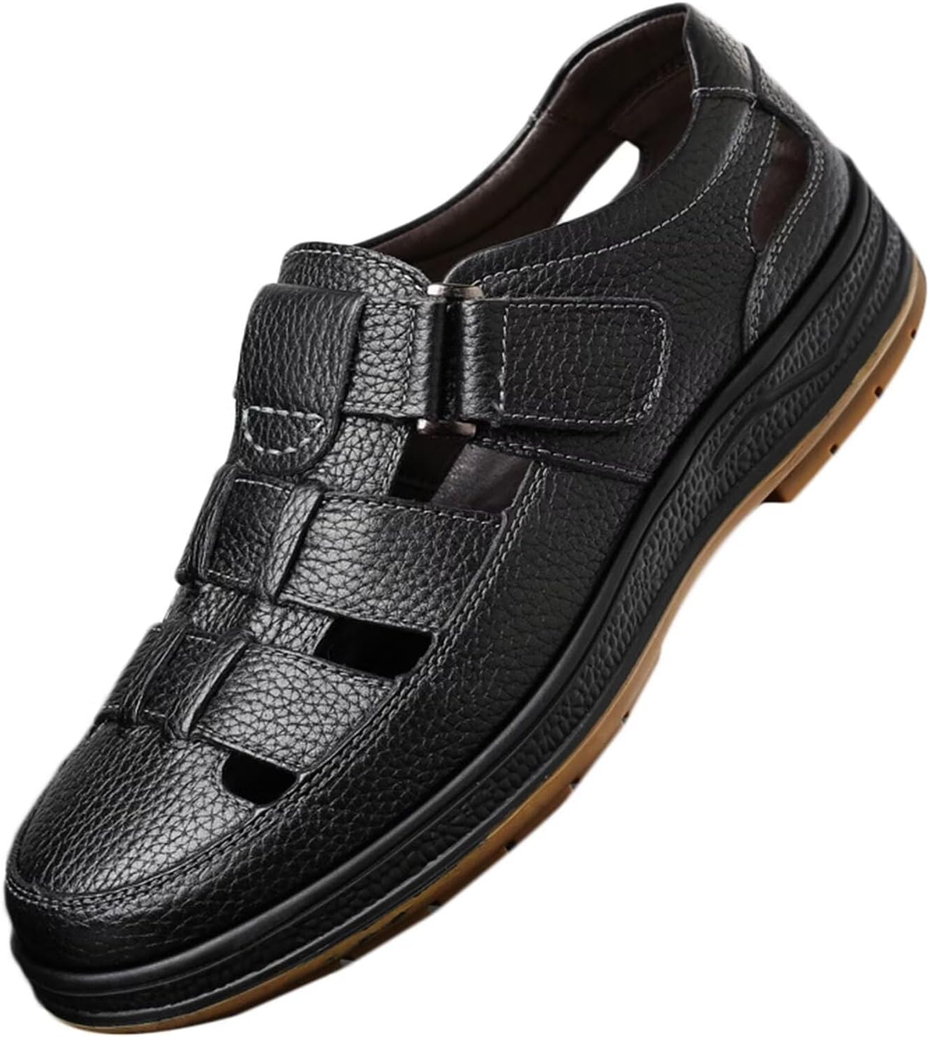 Мужские закрытые кожаные деловые сандалии, пляжные сандалии для прогулок, походов и вождения Hnvavq, черный
Мужские закрытые кожаные деловые сандалии, пляжные сандалии для прогулок, походов и вождения Hnvavq, черный